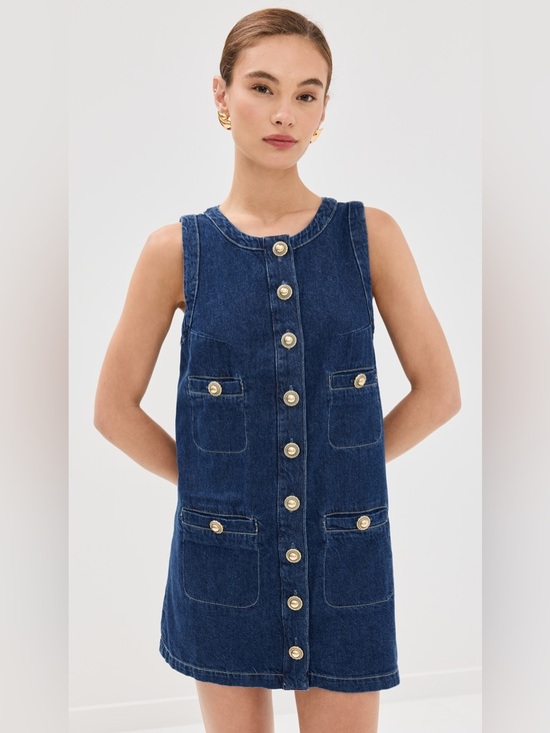Reformation Dresses & Skirts - Reformation Tropez Denim Mini Dress Salinas Wash Size 10 - $218
